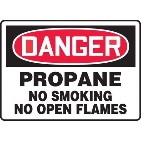 OSHA DANGER SAFETY SIGN PROPANE NO MCPG025XP